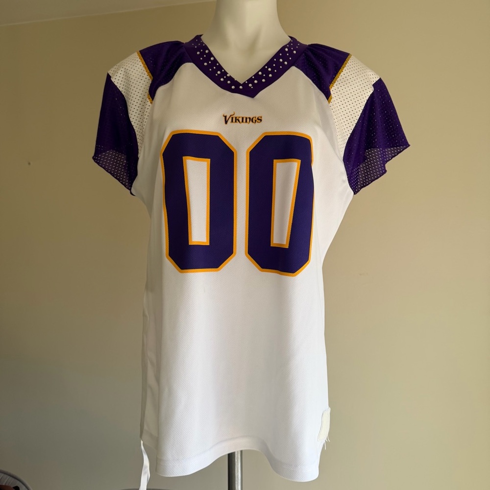 NFL Reebok Women's Minnesota Vikings Rhinestone Team Jersey